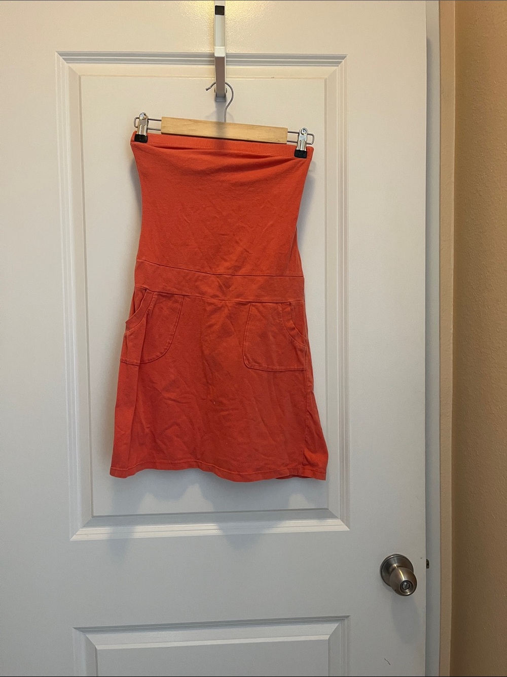 BeBop Strapless Mini Dress in Pink with Pockets